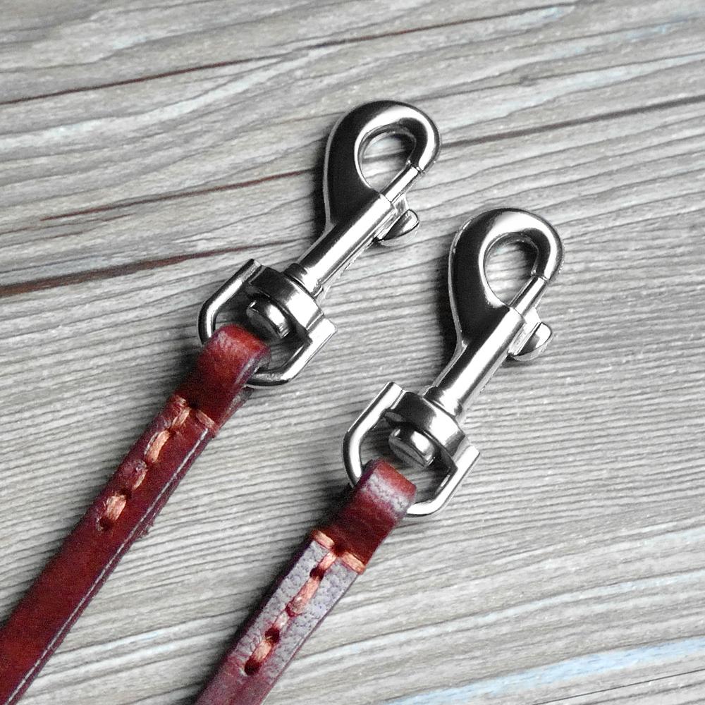 Double Dog Leash for Two Small Dogs Puppy Leather