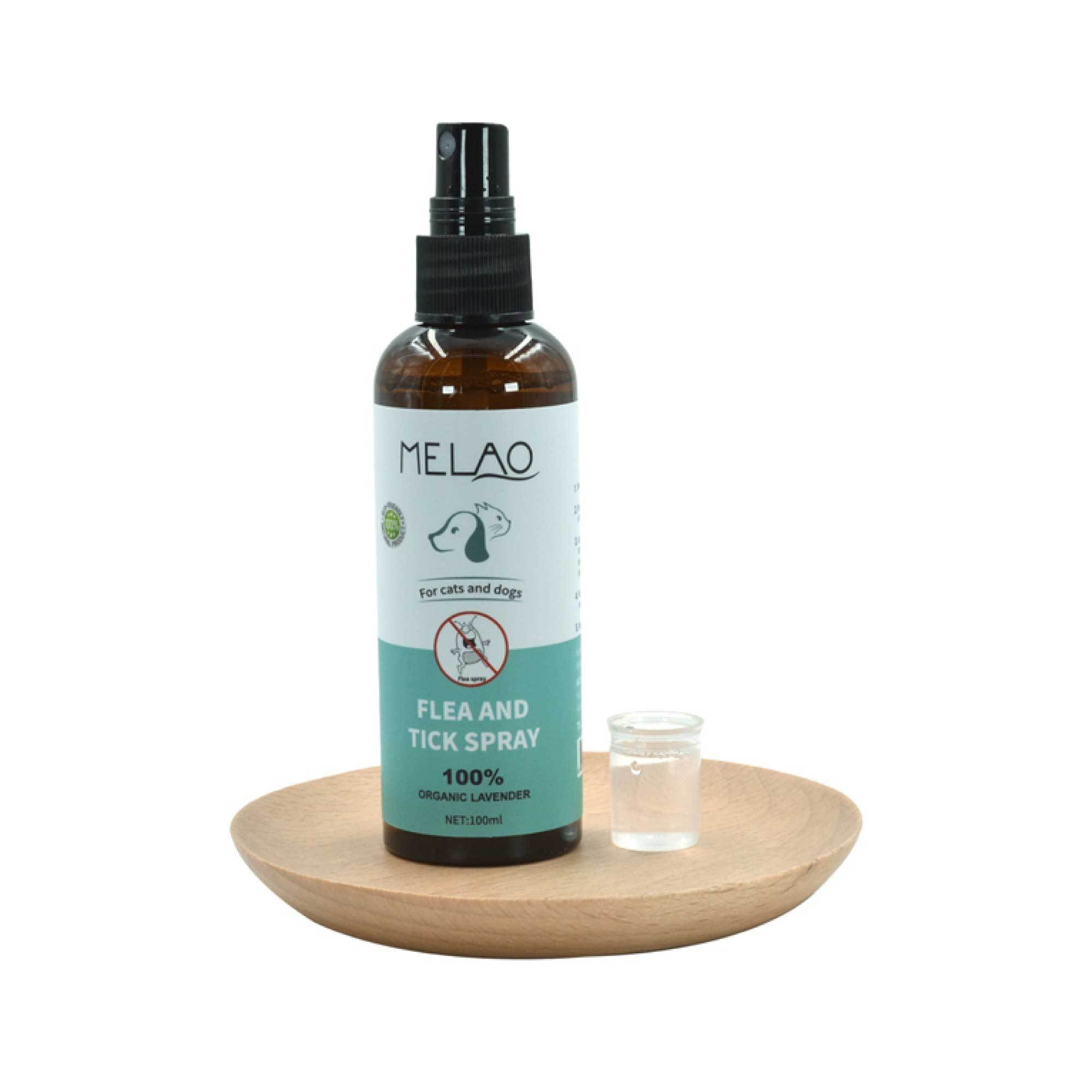 100ml Pet Flea Tick Spray - Dog or Cat Organic Natural Lavender Oil