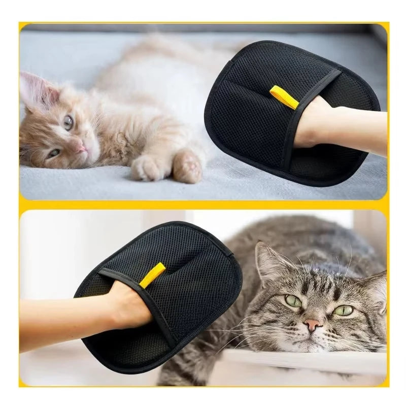 Pet Electrostatic Hair Removal Gloves Dog Cat Hair Removal Brush