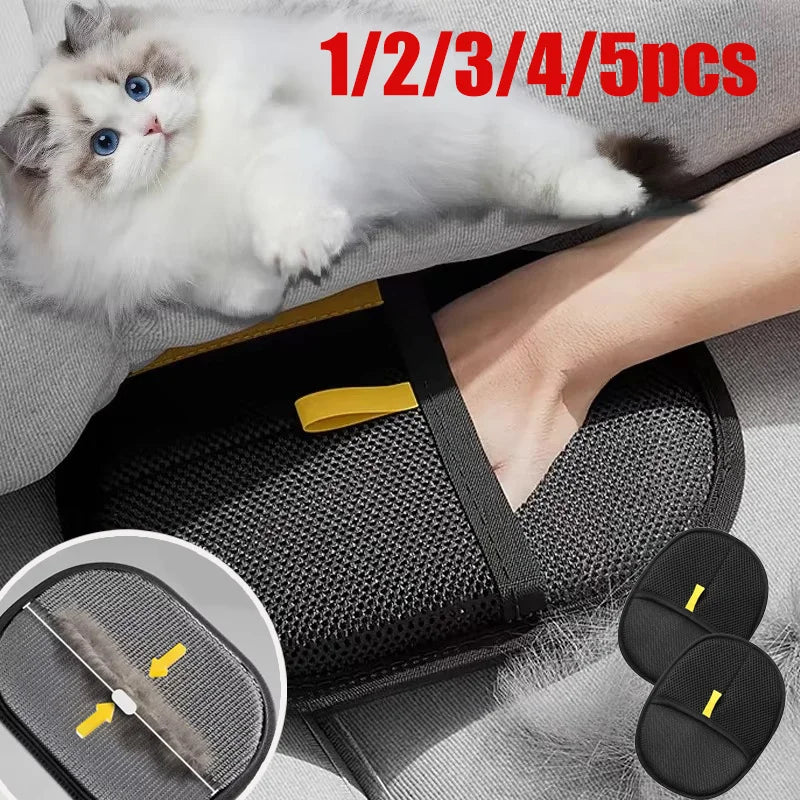 Pet Electrostatic Hair Removal Gloves Dog Cat Hair Removal Brush